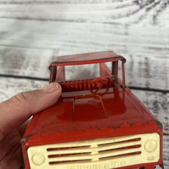 Vintage 1950'S 60’s Structo Red Pressed Steal Plastic Toy Pickup Truck - Picture 7 of 16